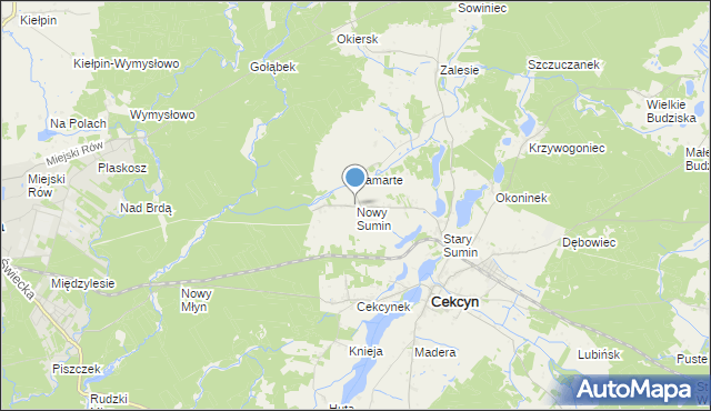 mapa Nowy Sumin, Nowy Sumin na mapie Targeo